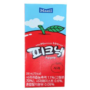 피크닉 사과 200ml24개