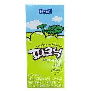 피크닉 청포도 200ml24개