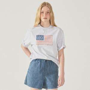 후아유 American Flag Printing T-셔츠 WHRPF3706U