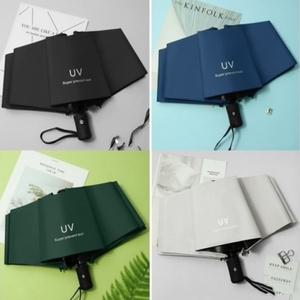 자동 3단 양산 자외선차단 UV차단 암막방수 우산케이스 포함 휴대용 양우산