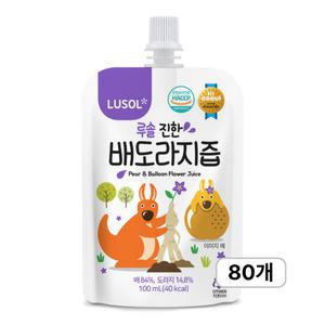 루솔이 만든 진한 배 도라지즙 100ml 80개