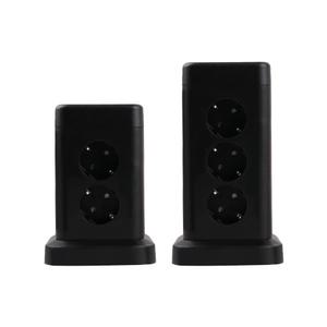 지클릭커 파워마스터 타워 8구 고용량 4000W USB 출력 멀티탭 NP708PD 블랙