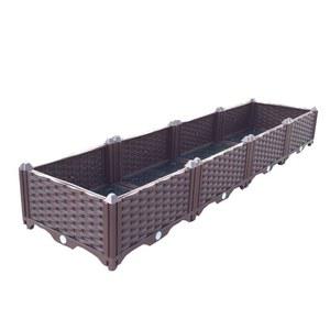 플랜트박스 야외 베란다 대형 긴화분 텃밭상자 길이60X폭30X높이60CM 30모델1 파티션