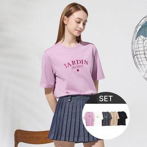 여성레터링반팔티셔츠5종세트