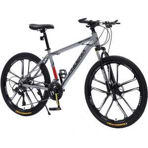 학생 등교 출퇴근 자전거 MTB 산악 충격흡수 26인치 산악자전거(26인치) 24단- 그레이