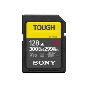 Sony TOUGH-G series SDXC UHS-II Card 128GB, V90, CL10, U3, Max R300MB/S, W299MB/S (SF-G128T/T1)