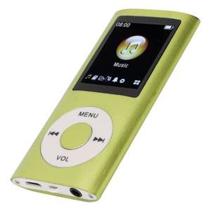 64G MP3 플레이어, 스포츠 스터디용 1 8인치 화면 음악 WMA FLAC APE AAC OGG 및 ACELP 지원, 이어폰 녹색