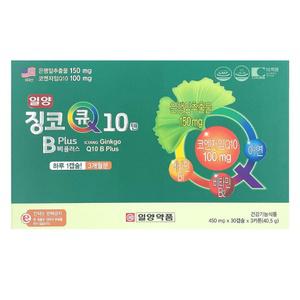 일양 징코큐텐 비플러스 (90캡슐) 은행잎추출물 150mg 코큐텐 100mg 비타민B