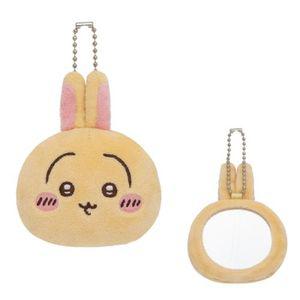치이카와 얼굴형 봉제 거울 우사기 7cm 인형 키링 캐릭터 미니 가방고리