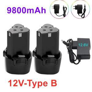 B타입 범용 충전식 리튬 이온 배터리 전기 스크루 드라이버 및 피스톨 드릴에 적합 12V 9800mAh