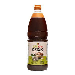 청우 첫맛 만능 멸치 육수 1.95kg국물 대용량 업소 업소용 잔치국수