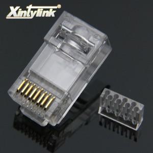 rj45 커넥터 cat6 8p8c 로드 바 홀더 이더넷 케이블 rj 45 6 플러그 터미널 utp 모듈러 네트워크 잭 50pcs
