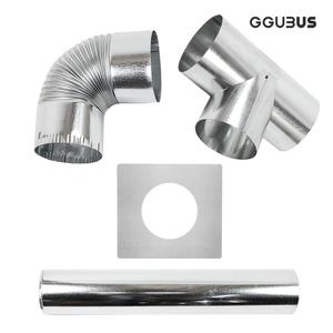 꾸버스 국산 화목난로 연통 65,90,110,125,150mm 펠렛난로 화로대
