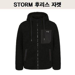 [스톰]STORM 야구용품 스톰 후드티 후리스 자켓 블랙