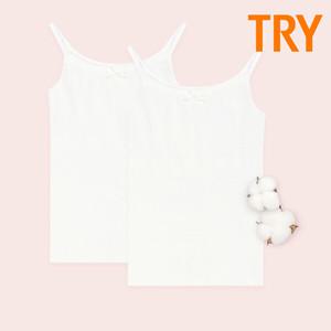 [TRY] 데일리 여아  순면 끈런닝 3매