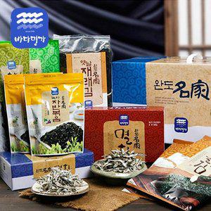 [기타][완도명가] 귀한특선선물세트5호(조림멸치500, 대멸치500g,지주식재래김100장,지주식돌김구이김7...