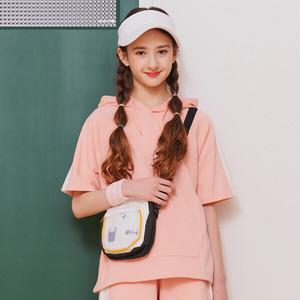 [오션스카이] [2color]여아 레터링 후드티
