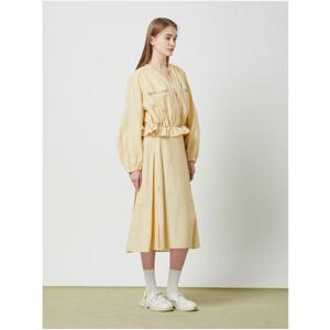 [CC콜렉트](타임스퀘어점패션관)배색 포인트 플레어 스커트_C241MSD005