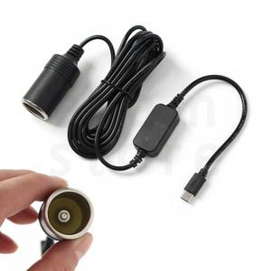 자동차 차량용 USB-C TO 12V 시거잭 시가잭 변환기 케이블 3.2(M)