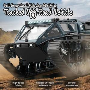 JJRC 풀 체중계 추적 탱크 RC 자동차 모델 360 도 회전 드리프트 리모컨 오프로드 차량 선물 C8812 2.4G