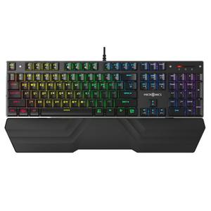 MANIC X240 LED 손목 받침대 탈착형 인체공학 게이밍 키보드 청축