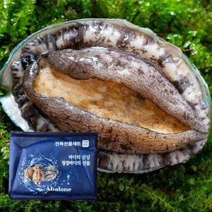 [식탁이야기] 완도전복 1kg 선물세트 (13-14미) 산소포장+자른미역+세척손질솔증정