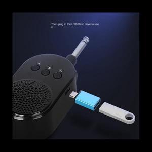 USB 충전식 일렉트릭 기타 베이스용 미니 앰프 6.35mm 플러그 270 도 회전 5W
