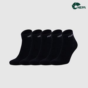 [네파/프로스펙스] 모음전! 선택01.네파 호아프로스트 숏삭스 블랙 S 5팩 NPDHFSXS-BK5
