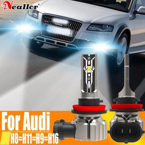 LED 안개등 헤드라이트 Canbus 자동차 전구 다이오드 램프, 아우디 A4 8K B8 B7 B6 8H A5 8T A6 C7 Q5 8R T