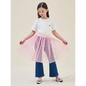 [BEANPOLE KIDS] [Essential] 수피마 베이직 반팔 티셔츠  아이보리 (BI5242UE40)