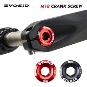 호환 자전거 크랭크 암 고정 볼트 셋 너트 알루미늄 합금 MTB 커버 스크류 캡 M18 Shimano