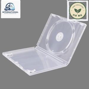 플레이어 DVD 디스크 CD 보관함 투명 DVD케이스 휴대용 패키지 홈 시네마 싱글 1개