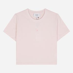 메종키츠네 5S MW00105KJ0008 0140 베이비 폭스 여성 크롭 반팔티 로즈워터