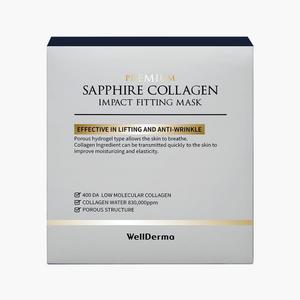 wellderma 웰더마 프리미엄 사파이어 임팩트 피팅 마스크 팩 25g 4장 품