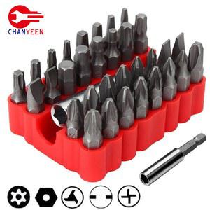 개/몫 육각 Torx 비트 33 용 스패너 35mm 전기 1/4 스크루 나사 