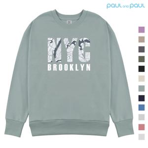NYC 브루클린 남여공용 맨투맨