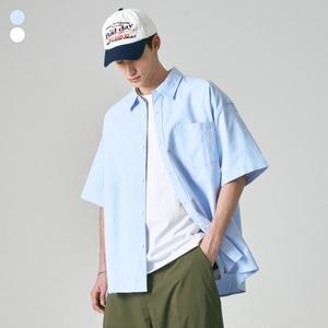 [그루브라임]유니)POCKET OXFORD HALF SHIRTS [LRRMCSA372M]