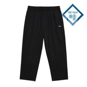 [공식] 내셔널지오그래픽 N242MPT080 쿨링 크롭 슬랙스 CARBON BLACK
