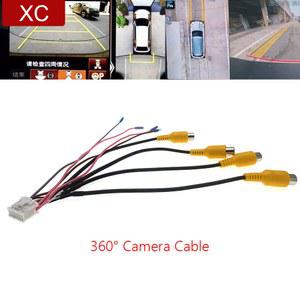 RCA 12 10 입출력 소켓 커넥터 액세서리 비디오 와이어링 어댑터 8 라디오 백미러 카메라 케이블 자동차 핀 백업 360 차량용 안드로이드