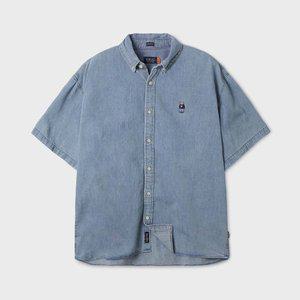 [후아유](김해점)Steve Denim Short Sleeve Shirts WHYJF2512U
