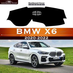 BMW매트 BMW X6 2020 보호 패드, 자동차 대시 방지 라이트 악기 플랫폼 데스크 커버, 가죽 벨벳 매트 카펫