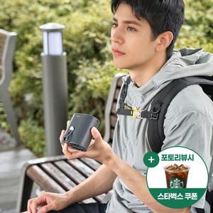 프롬비 무선 터보 바디팬 선풍기 FG265 쿨그레이 클립형 휴대용 강력 바디 쿨링팬 여름 골프 캠핑용 4500mAh 대용량 배터리