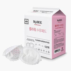 [S9BA9Y4]마이비 일회용패드 플라워 수유패드(132매)