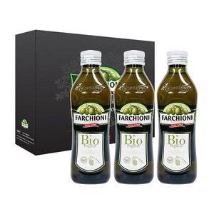 [이팬트리]무료배송/파르키오니 유기농 엑스트라버진올리브오일 500ml x 3병 선물세트