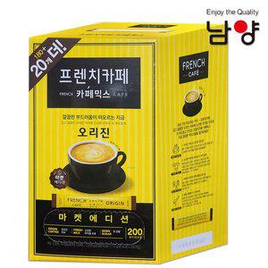 [기타]남양 프렌치카페 커피믹스 180T+20T(200개)/오리진/마일드커피 랜덤발송