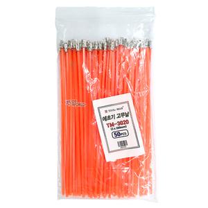 툴맨 예초기 고무날 TM-3020(50PC-1봉) /3x200mm 사각 나일론줄