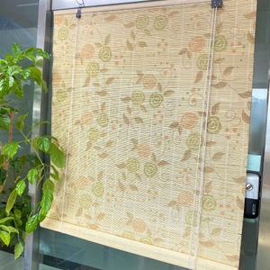 M.120cm 꽃 대나무 자동발 l 창문 베란다 가림막 문발 업소용 주방 사무실 햇볕 가리개