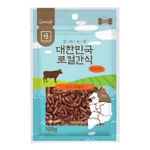 브리더랩 로컬간식 황태와 소고기 육포커트 100g