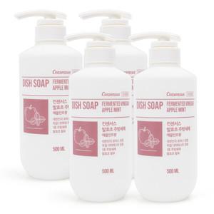 컨센서스 프리미엄 발효초 주방세제 애플민트 500ml x4개