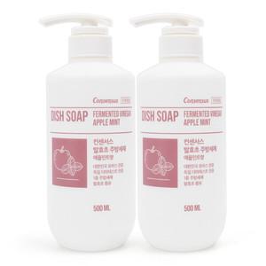 컨센서스 프리미엄 발효초 주방세제 애플민트 500ml x2개